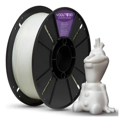 Carretel de filamento PLA Velvet branco off-white